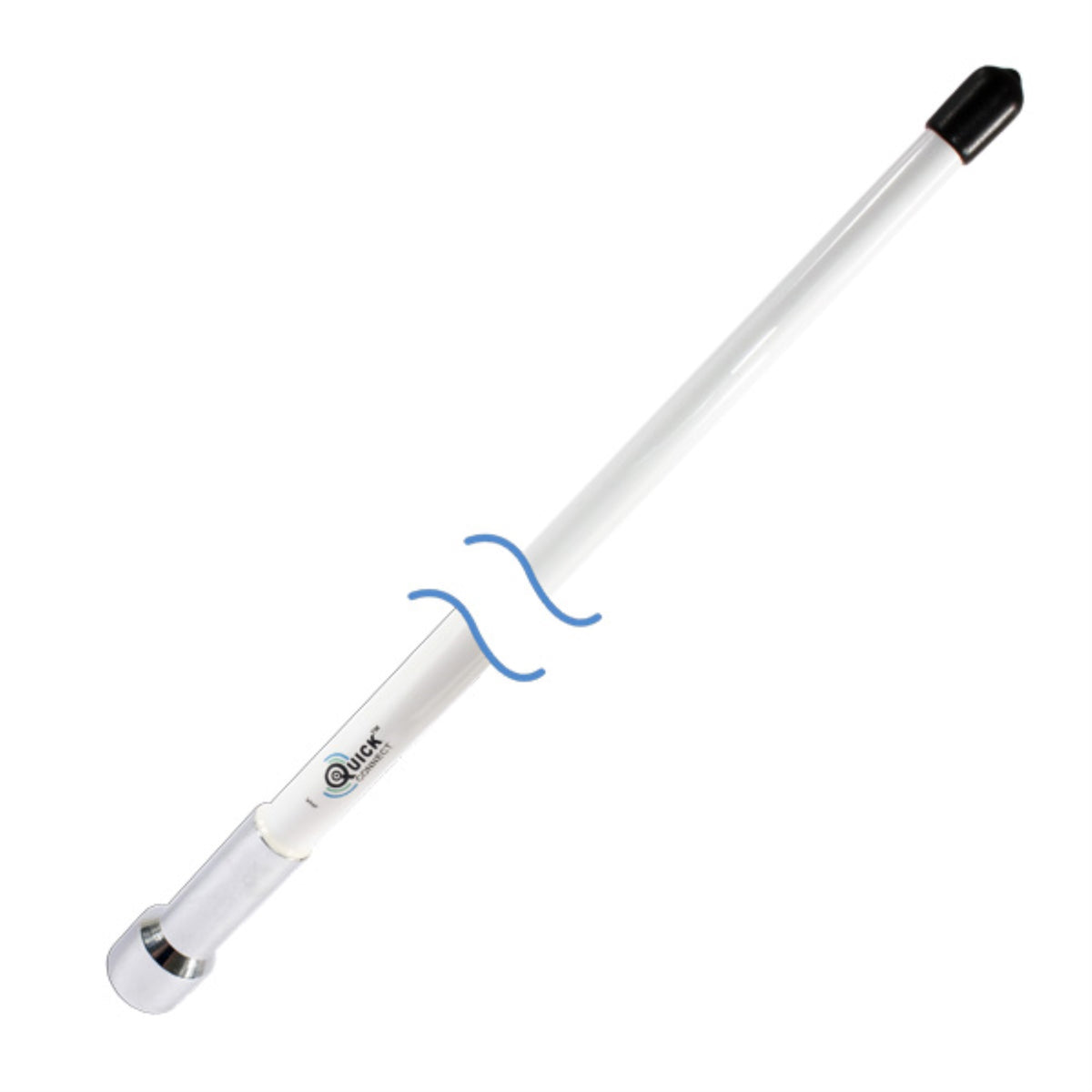 Shakespeare Quick Connect 4' Vhf Antenna Chrome Ferrule Packed In Tube