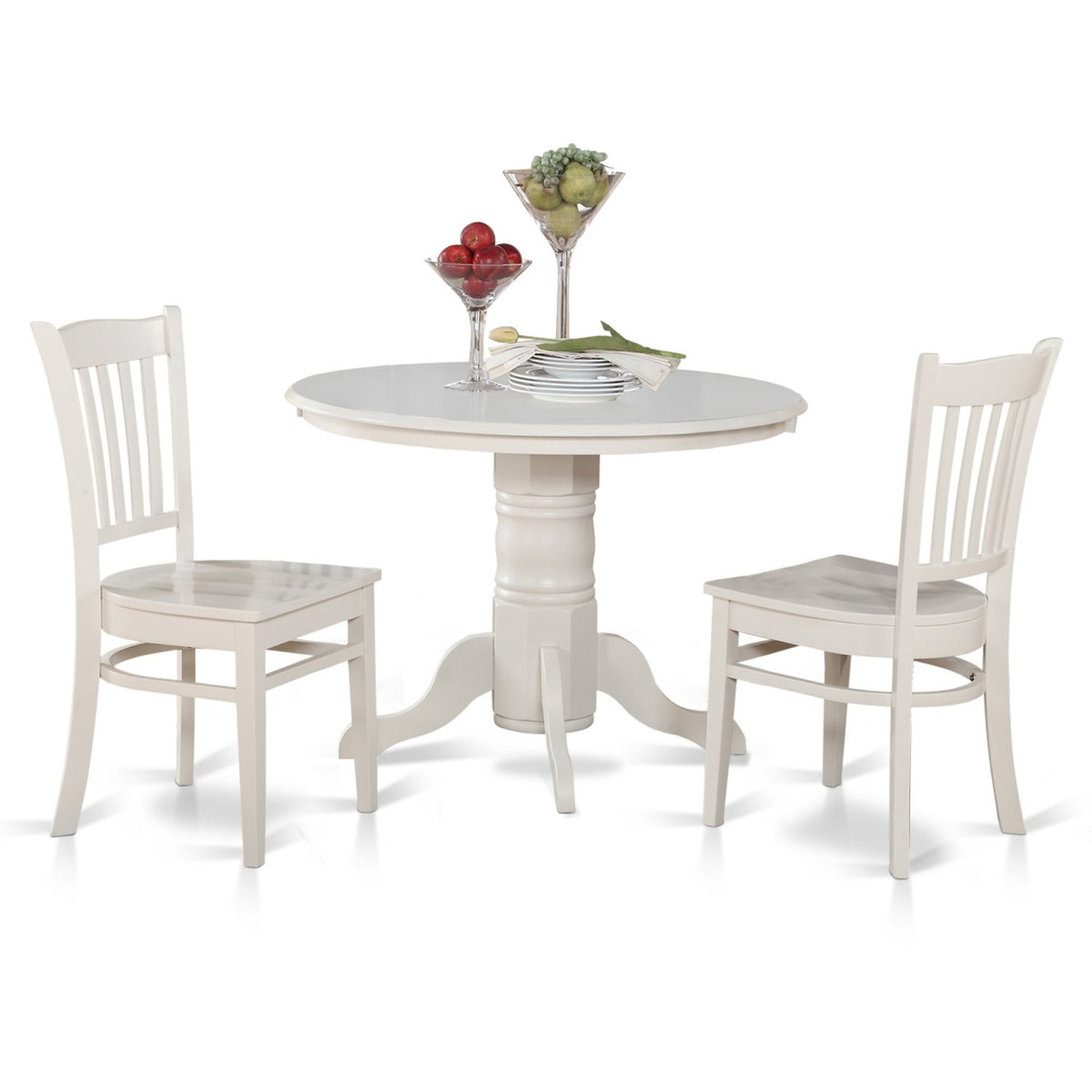 East West Furniture Shgr3-Whi-W, 3-Piece