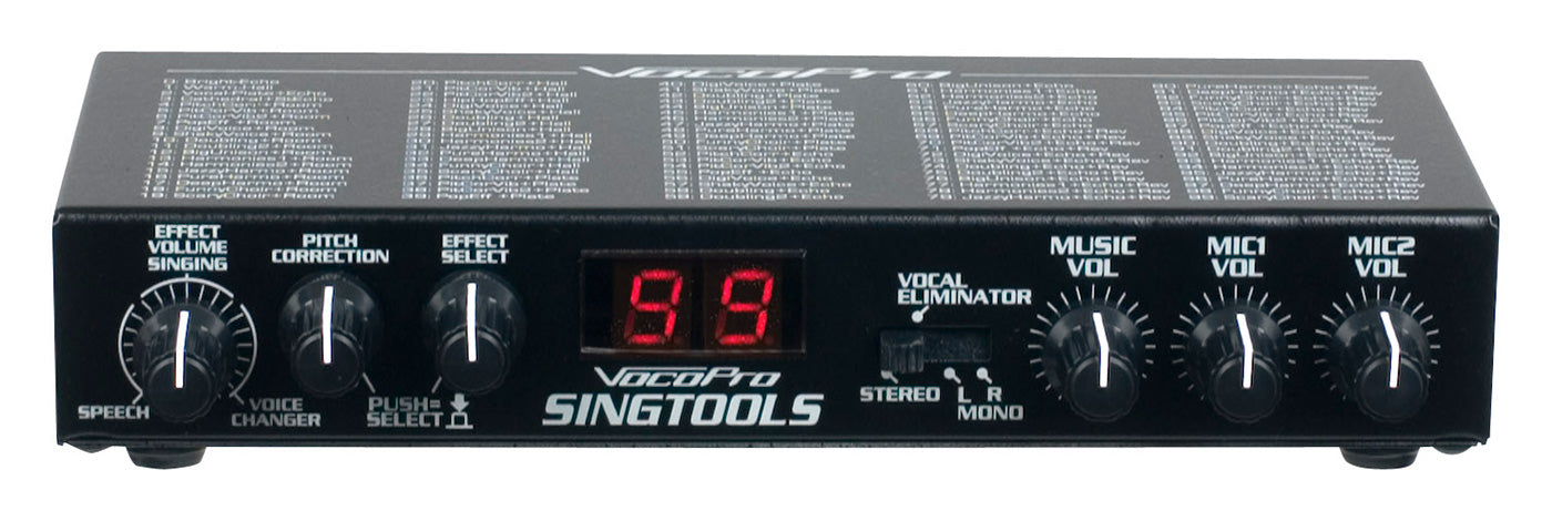 SINGTOOLS - Studio Quality DSP Vocal Effects Mixer with Assignable Pitch Correction