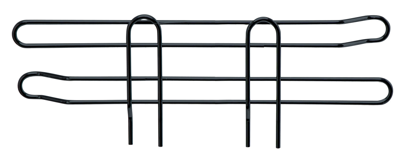 Side Ledge, 12"D x 4"H, black epoxy antimicrobial finish