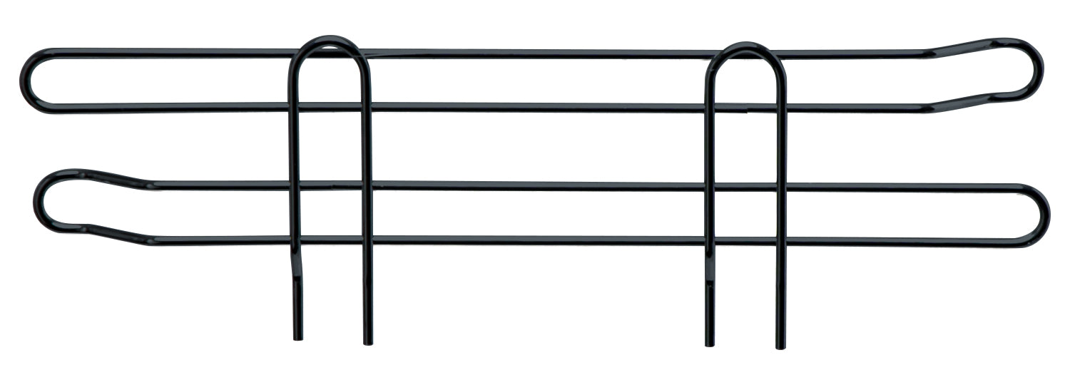 Side Ledge, 14"D x 4"H, black epoxy antimicrobial finish