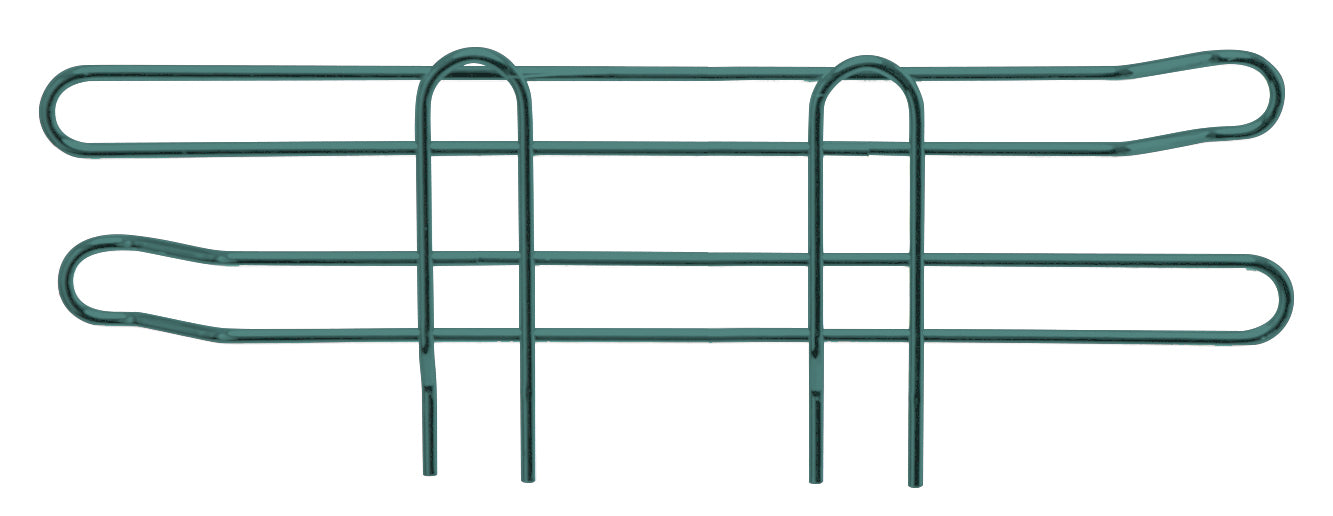 Side Ledge, 14"D x 4"H, green epoxy antimicrobial finish