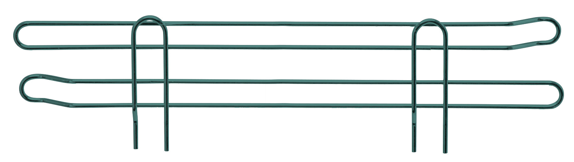 Side Ledge, 18"D x 4"H, green epoxy antimicrobial finish