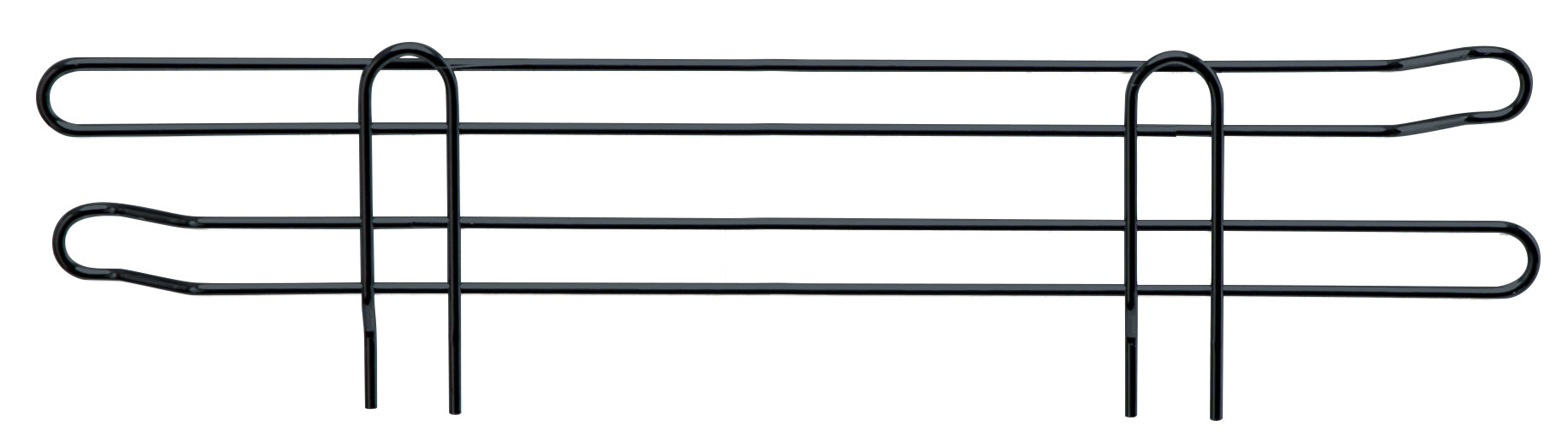 Side Ledge, 21"D x 4"H, black epoxy antimicrobial finish
