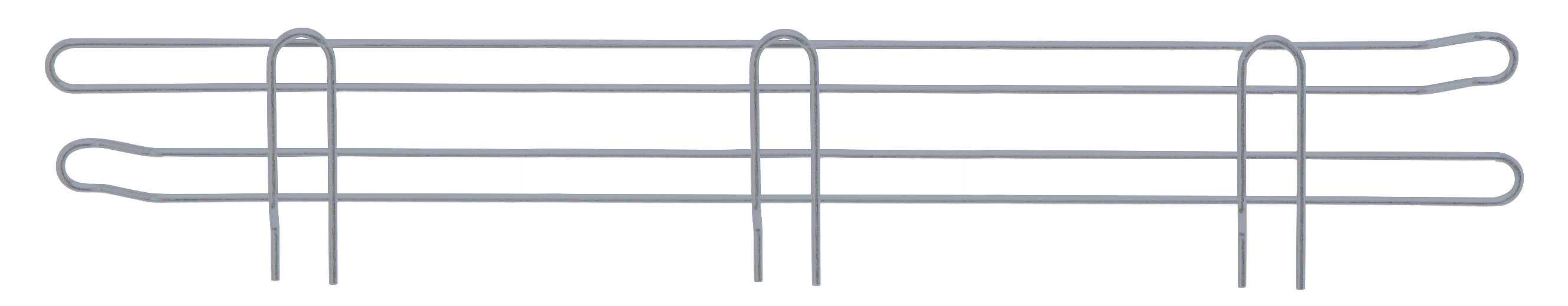 Side Ledge, 30"D x 4"H, gray epoxy antimicrobial finish