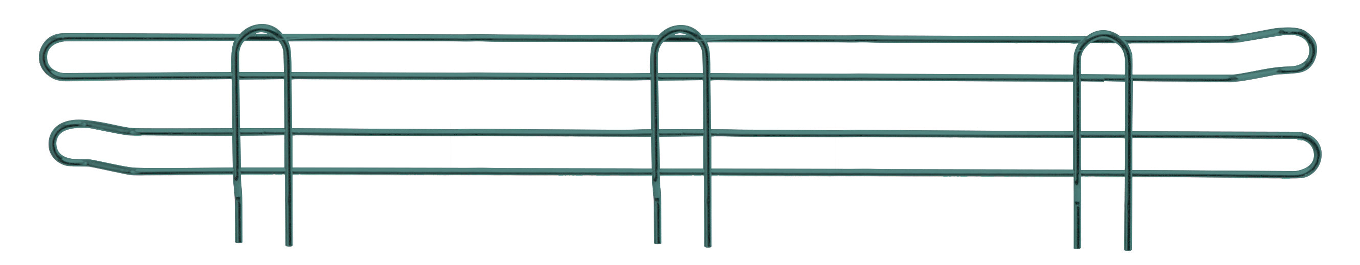 Side Ledge, 30"D x 4"H, green epoxy antimicrobial finish