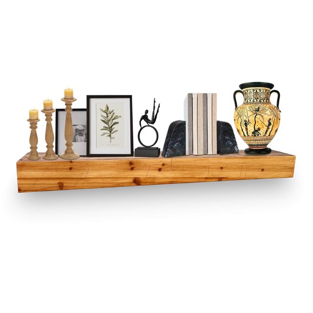 72' Lumber Finish Fireplace Mantel Shelf