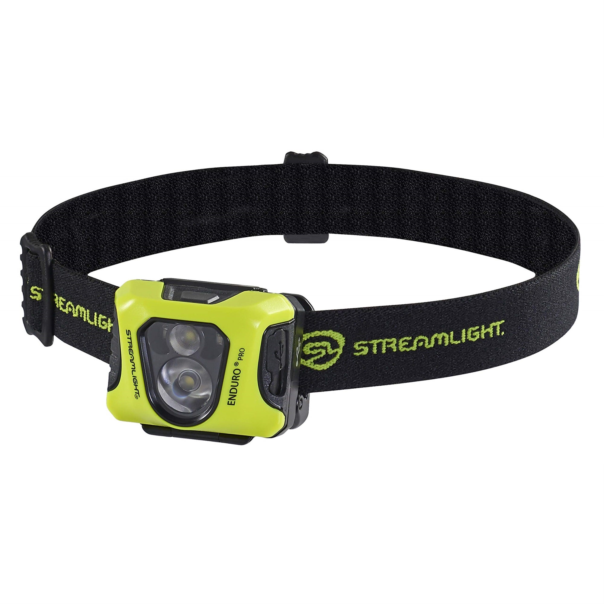 Streamlight 61435 Enduro Pro Usb Rechargeable Multi-Function Head Lamp With Elastic Head Strap, Yellow
