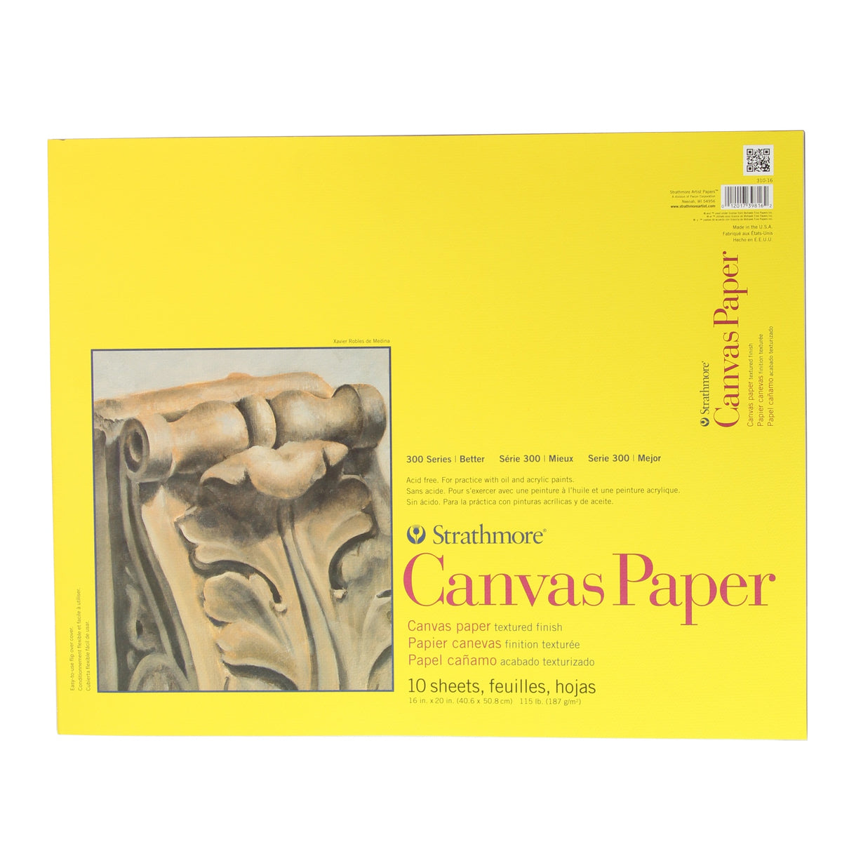 Canvas 300 Pad 16X20 10Sh(12)