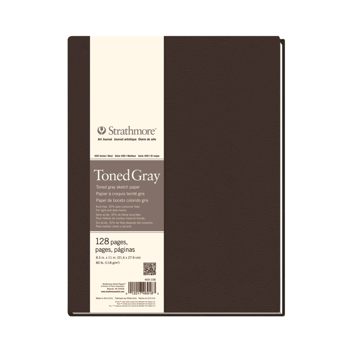 Art Jrnl Hb Tne Gray 8.5X11