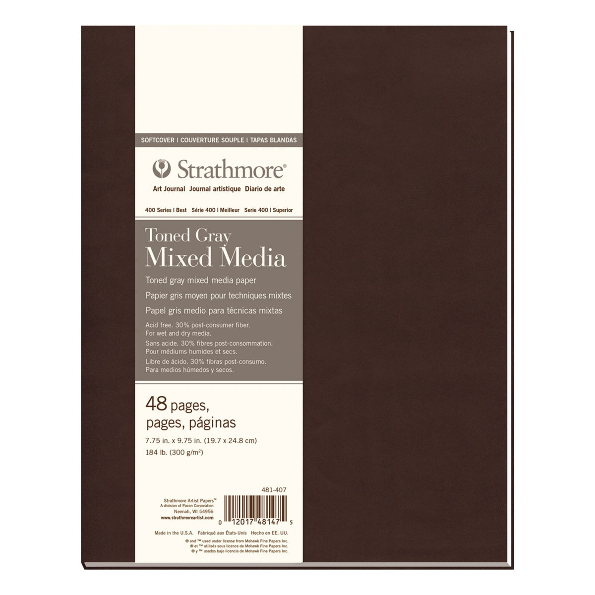 Art Jrnl Sc 400Mxmd Gry 8.5X11