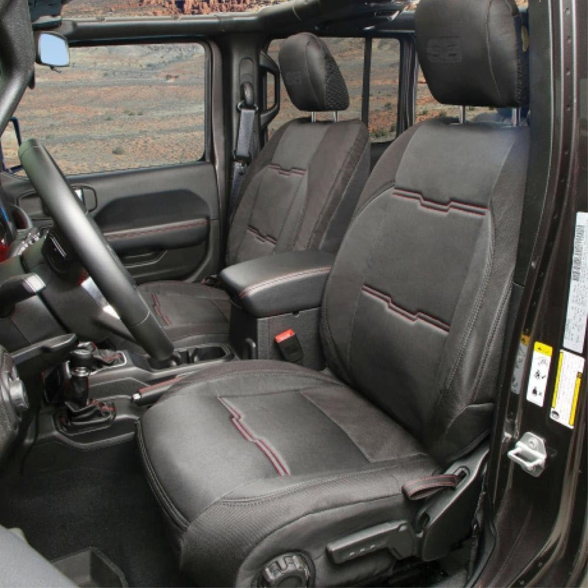 Smittybilt 577101, Front/Rear Black For 2018+ Jeep Jl 4 Door, Gen2 Neoprene Seat Covers