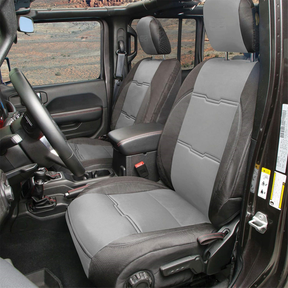 Smittybilt Neoprene Seat Cover Set Front/Rear  Charcoal Gen 2