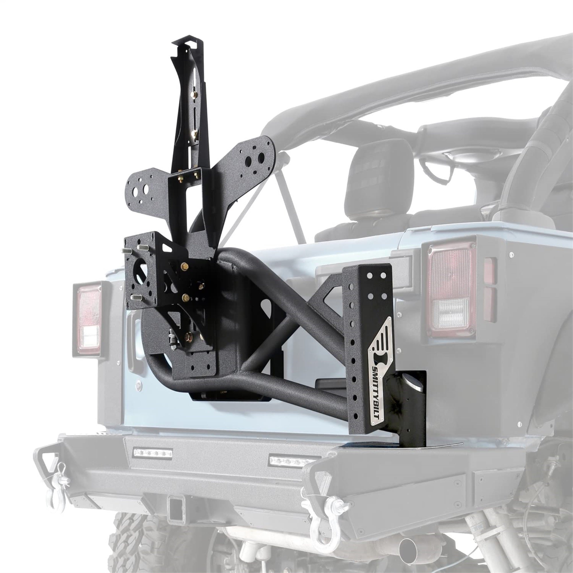 Smittybilt 76857 Src Gen 2 Bolt-On Tire Carrier For Jeep Wrangler, Black