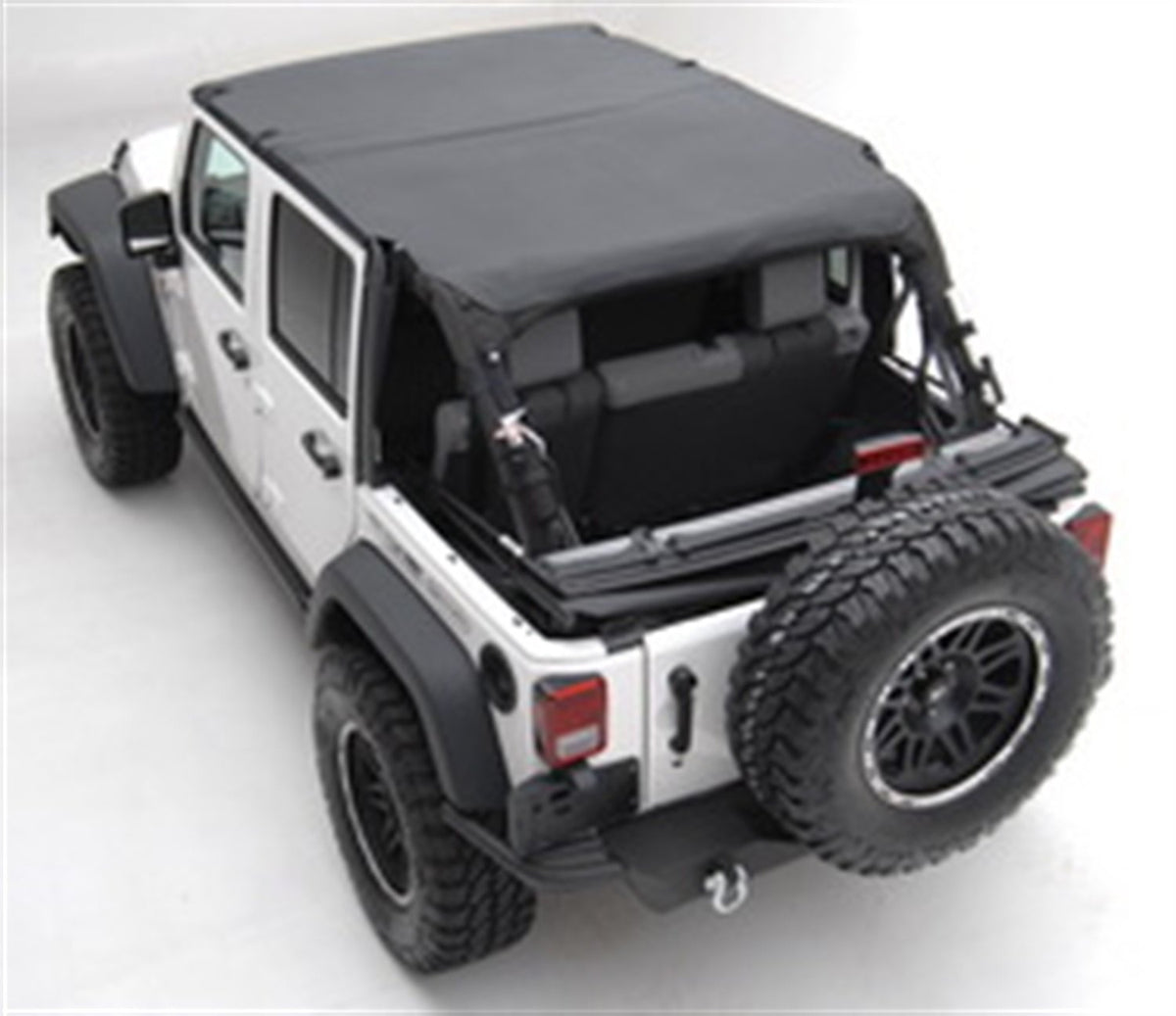 0709 Wrangler (Jk)  4 Door Extended Top  Black Diamond