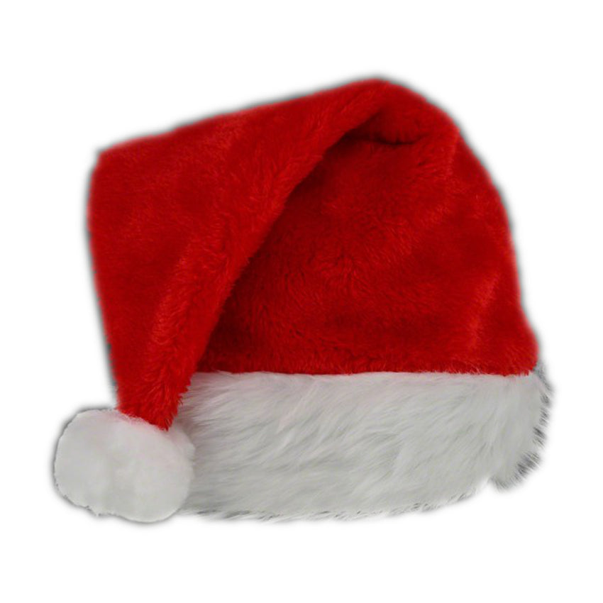 Red Stylish Fluffy Fur Santa Christmas Plush Hat