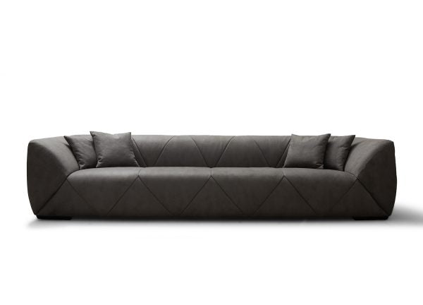 Whiteline Modern Living Quarry Sofa, Dark Grey