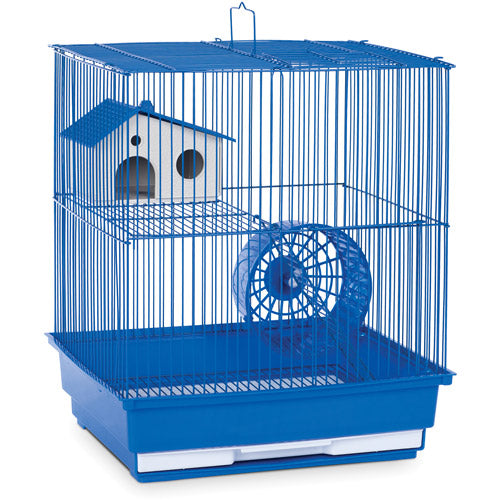 Two Story Hamster Cage - Dark Blue