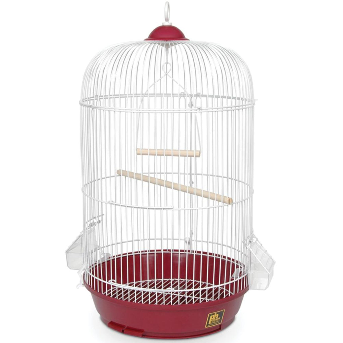 Small Round Bird Cage - Red