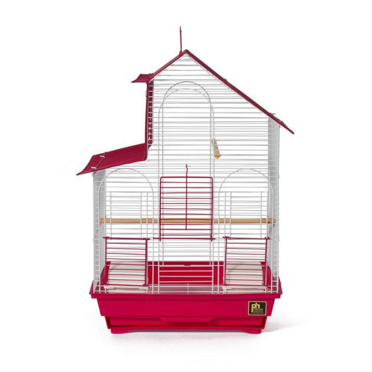 Parakeet House Bird Cage Red