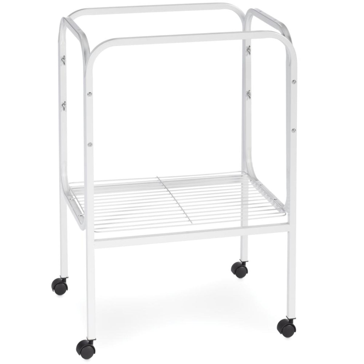 Bird Cage Stand - White