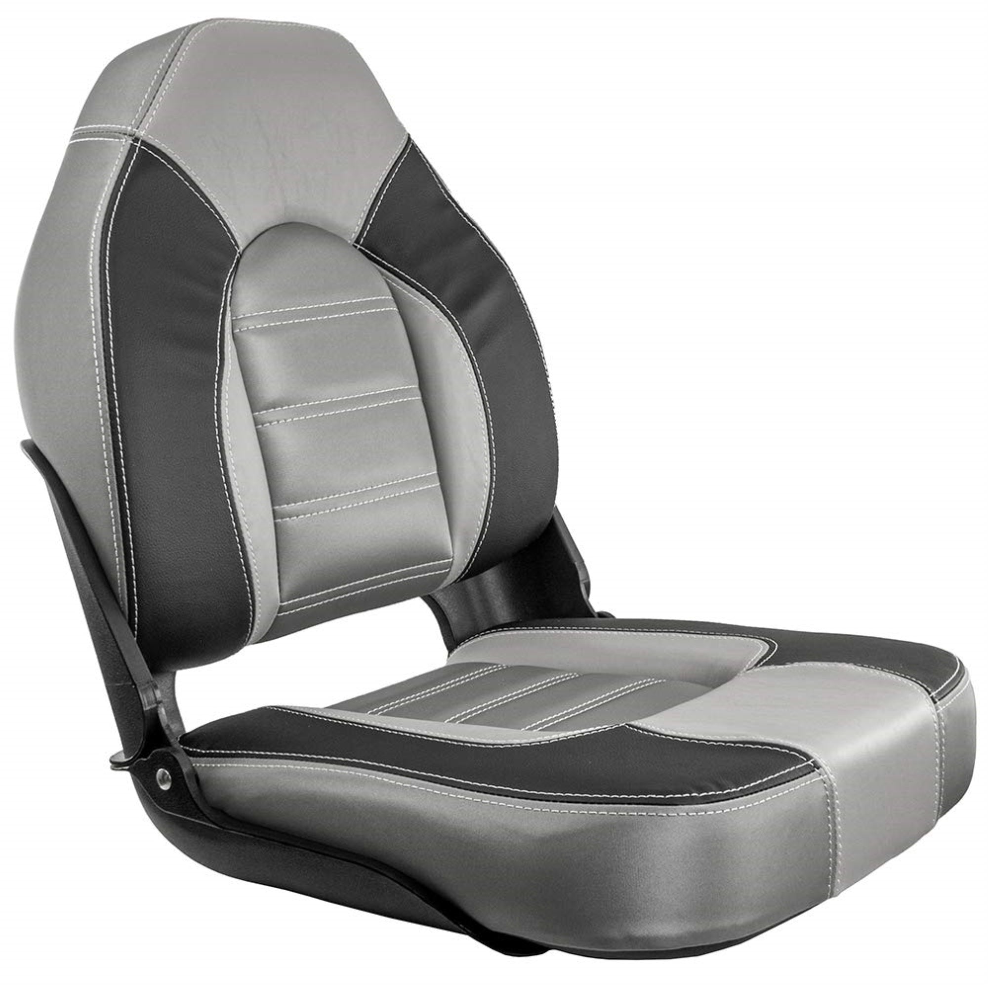 Springfield 1061063-B Premium Skipper High-Back Chair - Charcoal/Gray With Black Shell