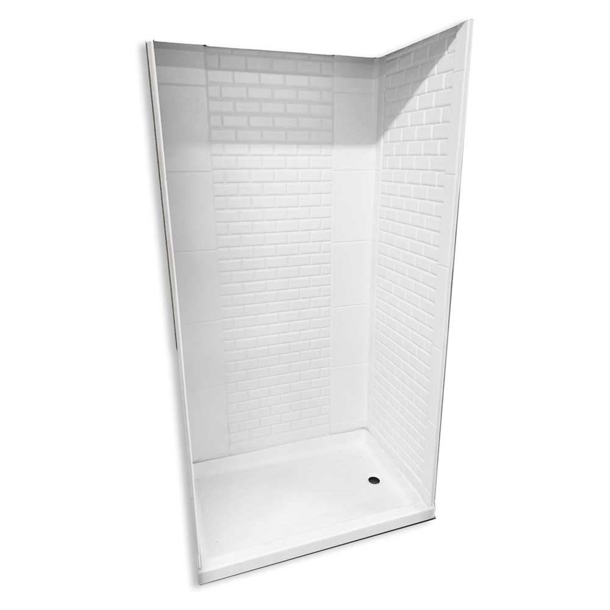 S.Recreation Shwrwall24X36X66White