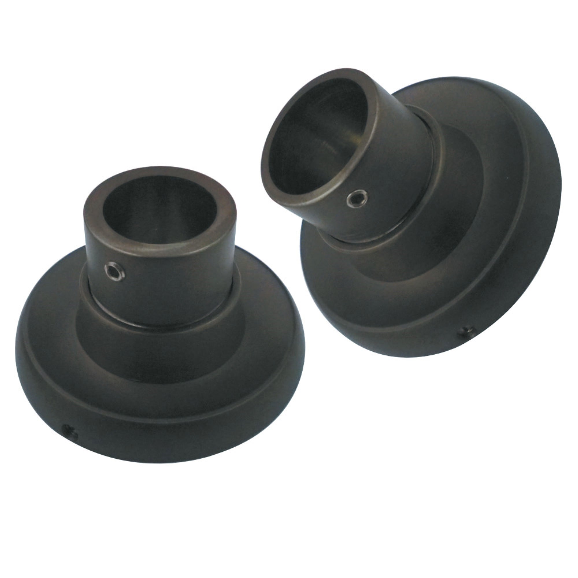 Kingston Brass Srp315 Brass Shower Rod Base For Classic Straight Or Tension Shower Rod, Oil Rubbed Bronze
