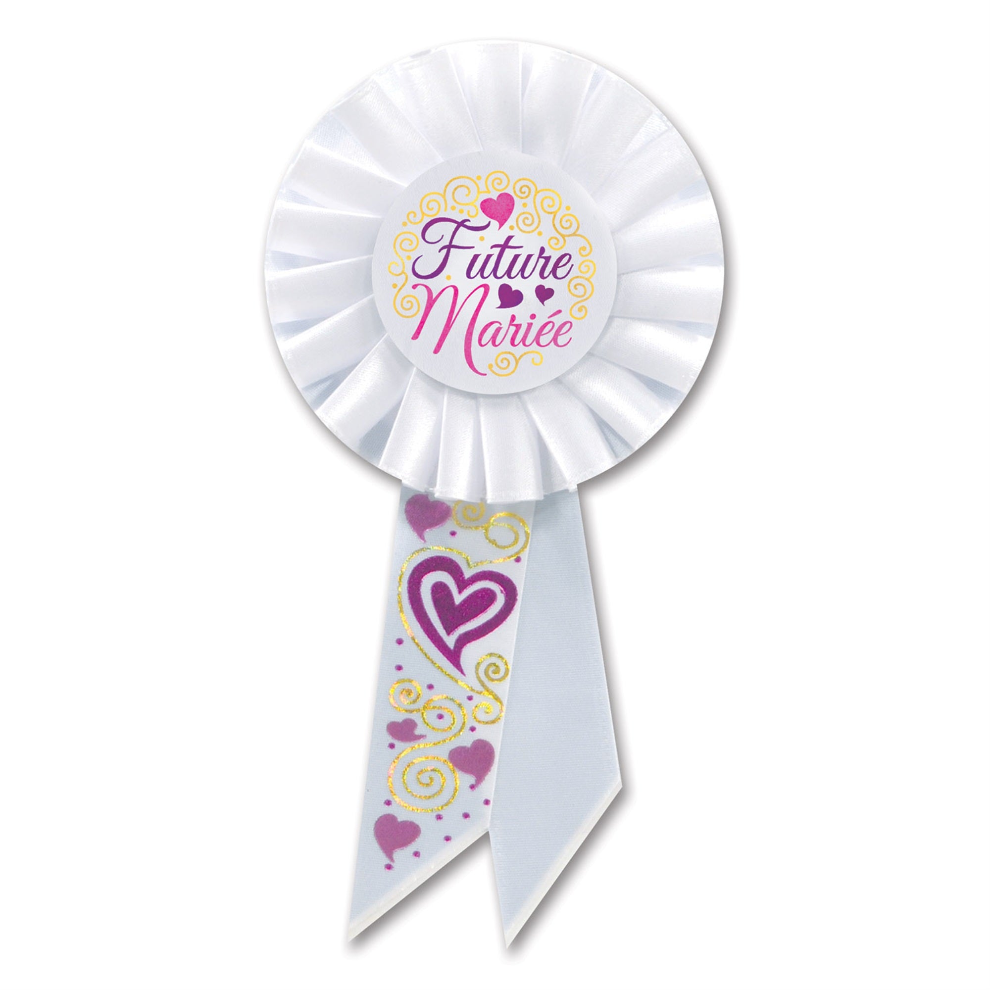 Future Mariee (Bride To Be) Rosette, (Pack Of 6)