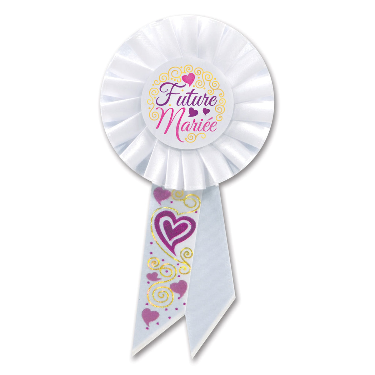 Future Mariee (Bride To Be) Rosette, (Pack Of 6)