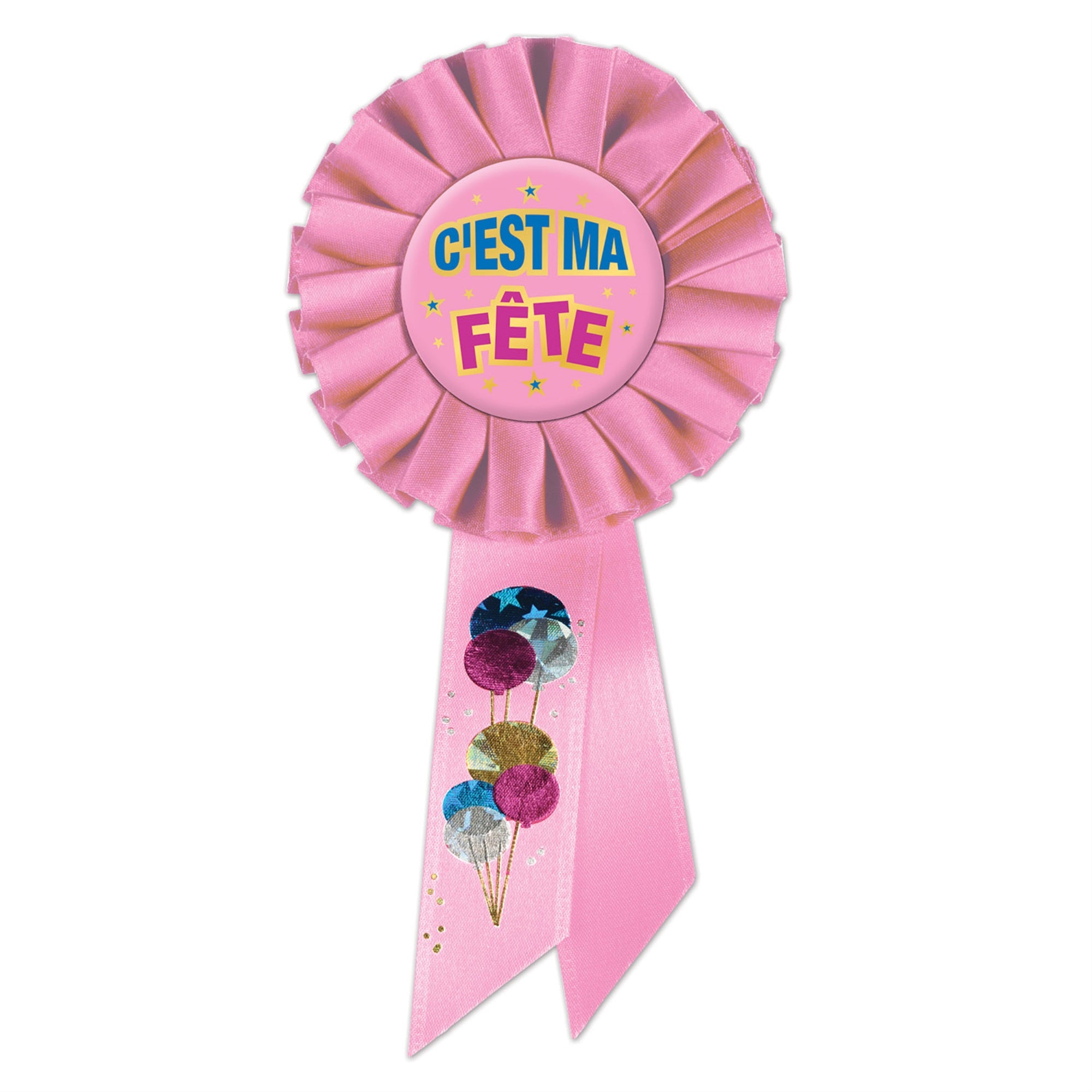 Cest Ma Fete (Birthday Girl) Rosette, (Pack Of 6)