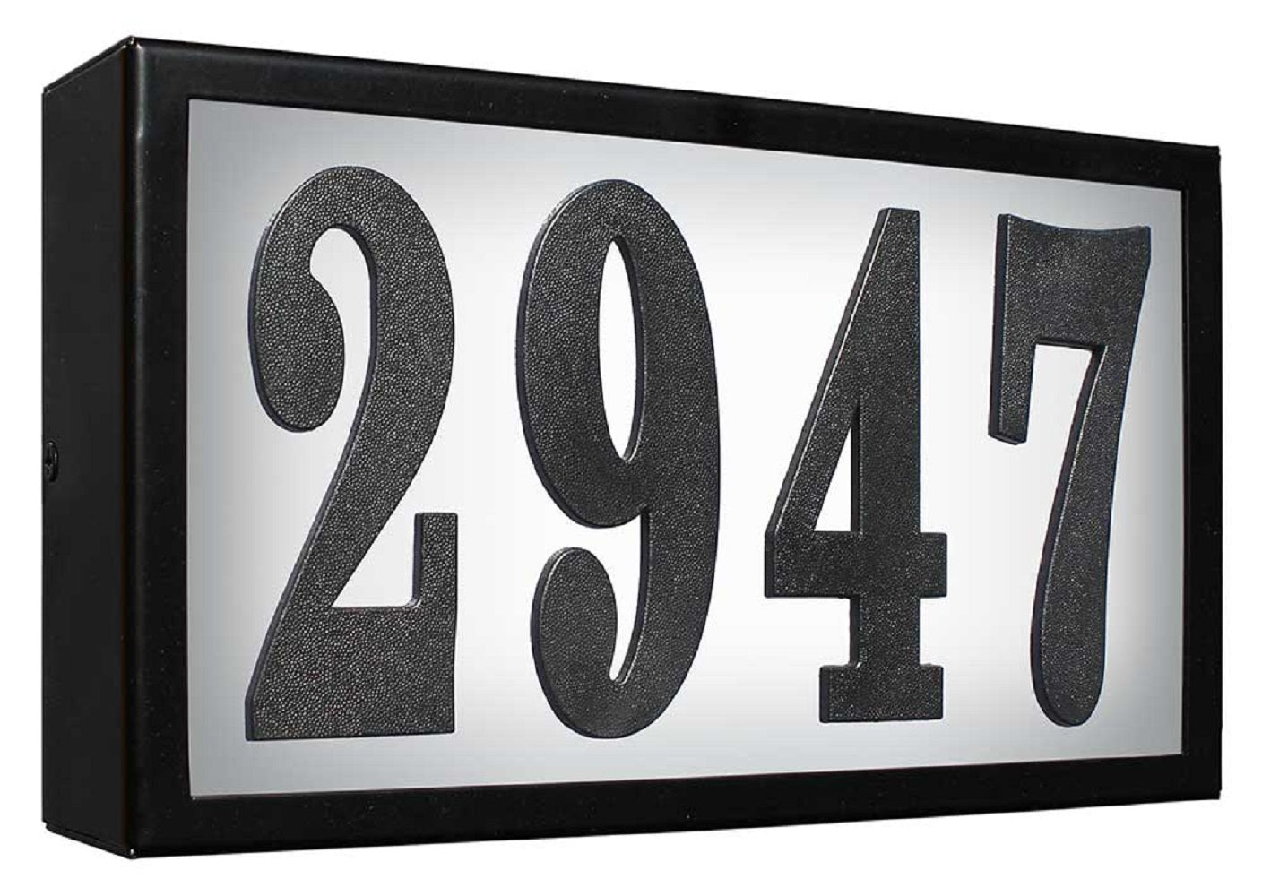 Serrano (Standard) Lighted Address Plaque With Led Lights Do It Yourself Kit (Black Frame Color)
