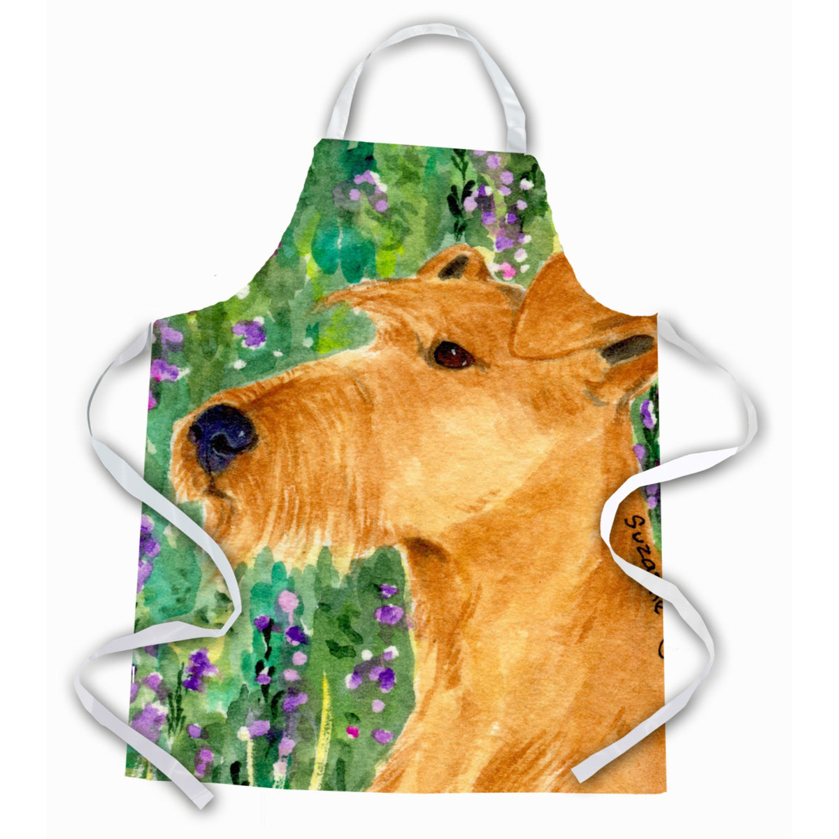 Caroline'S Treasures Ss1004Apron Irish Terrier Apron, Large, Multicolor