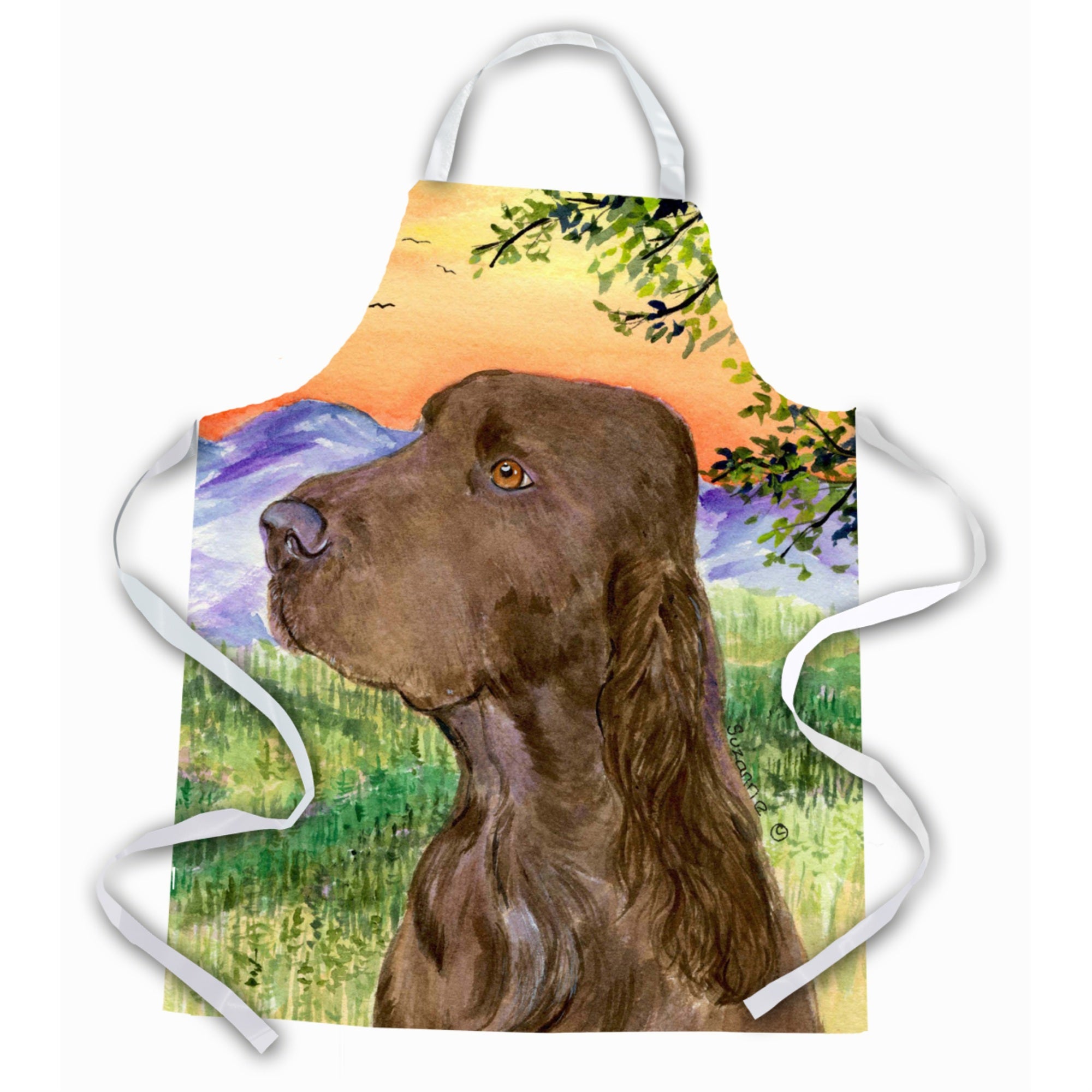 Caroline'S Treasures Ss1017Apron Field Spaniel Apron, Large, Multicolor