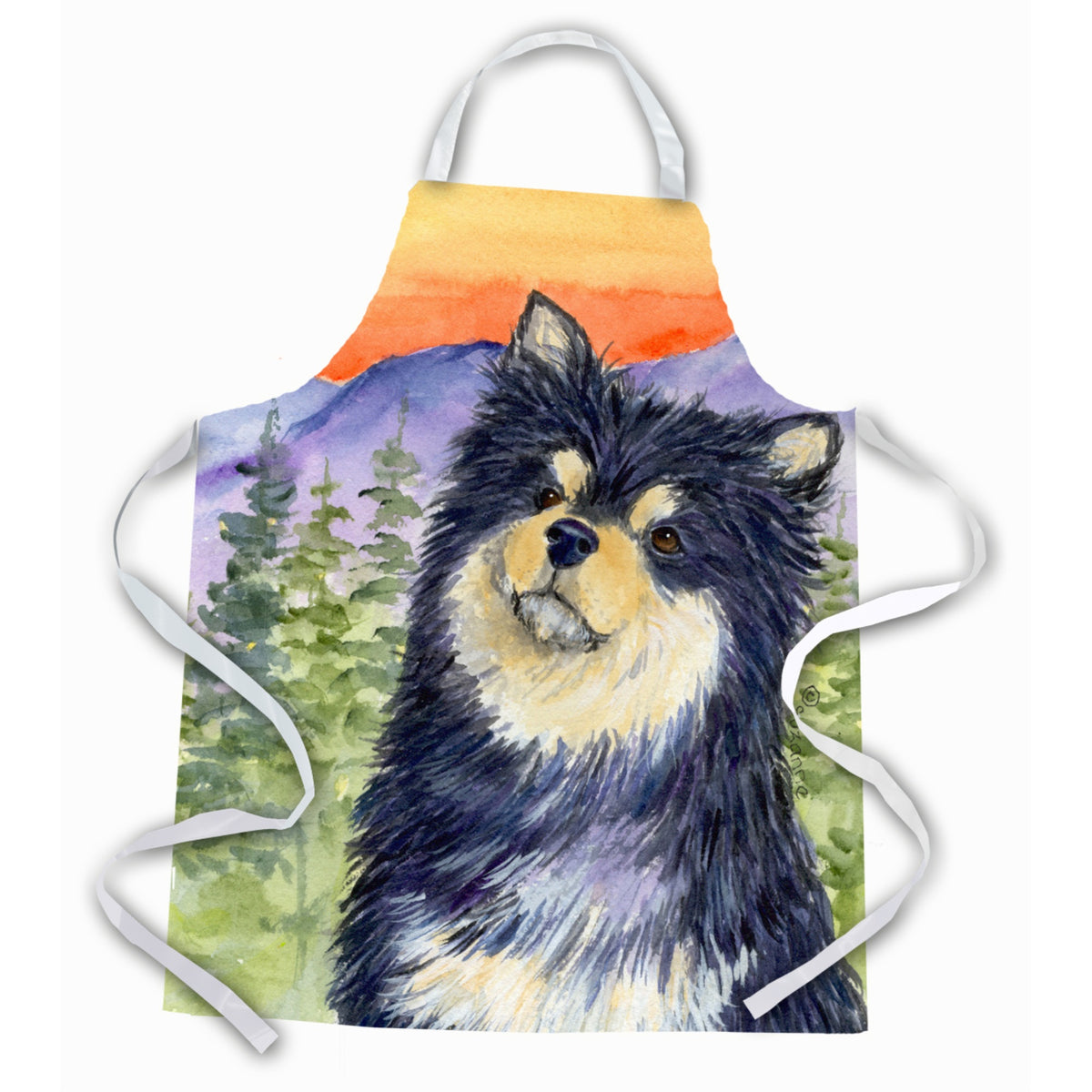 Caroline'S Treasures Ss1057Apron Finnish Lapp Hund Apron, Large, Multicolor