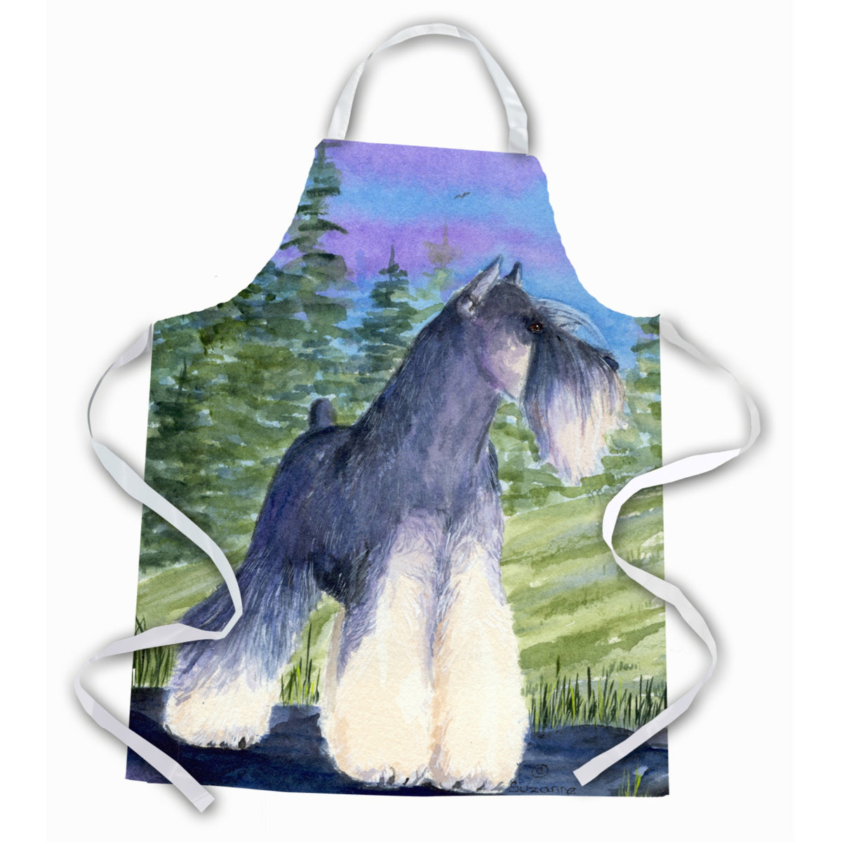Caroline'S Treasures Ss1061Apron Schnauzer Apron, Large, Multicolor