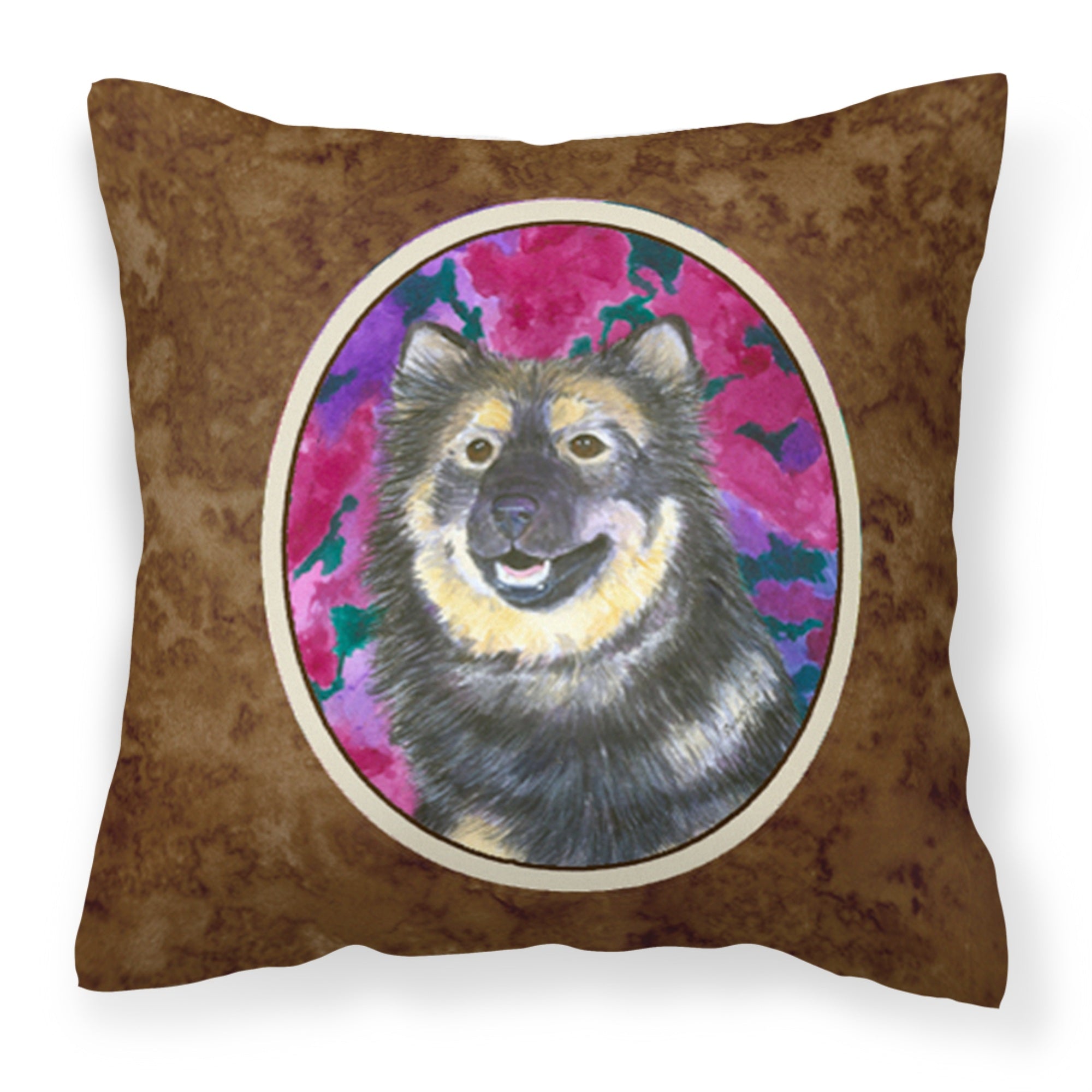 Caroline'S Treasures Ss1063Pw1414 Finnish Lapphund Decorative Canvas Fabric Pillow, Large, Multicolor
