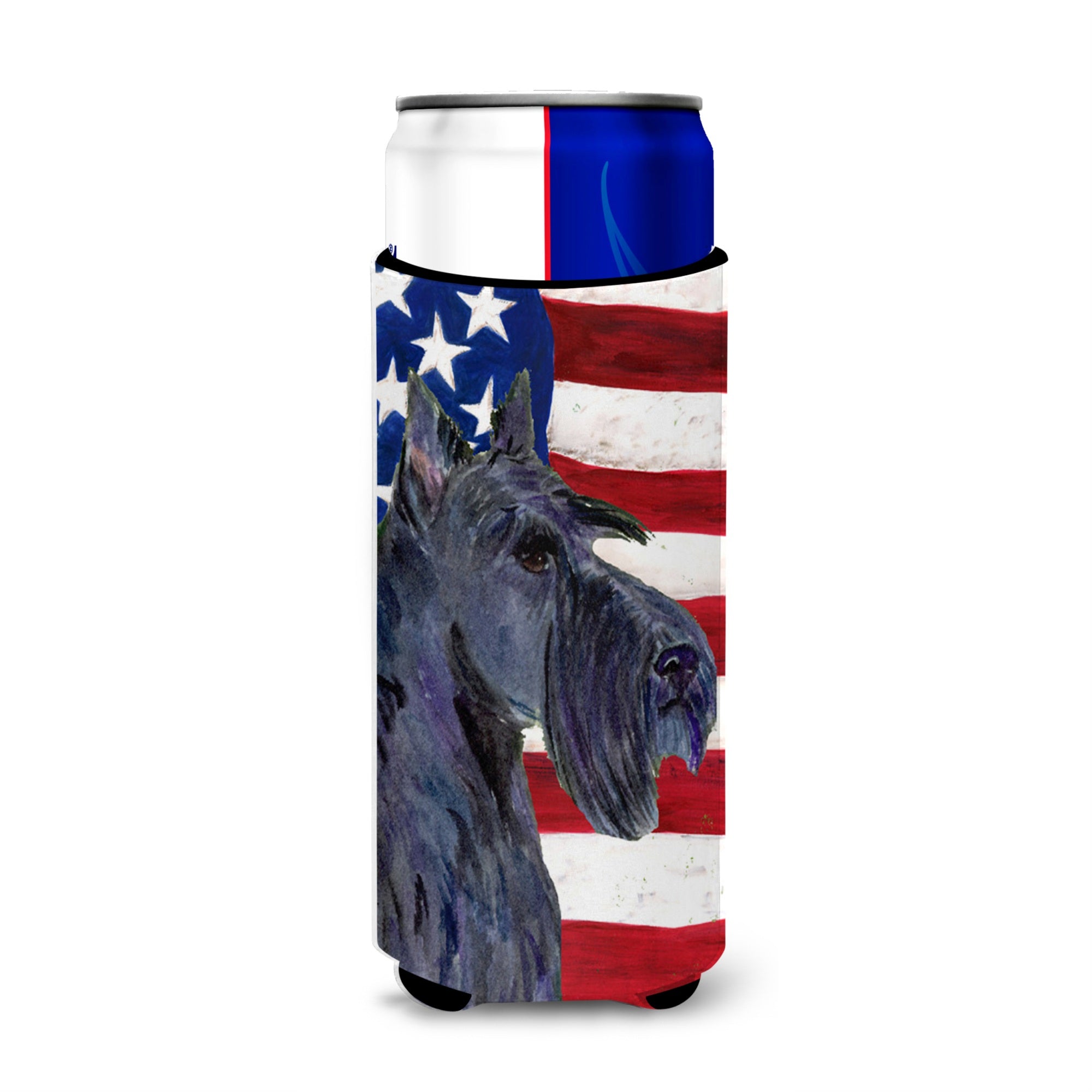 Usa American Flag With Scottish Terrier Ultra Beverage Insulators For Slim Cans Ss4014Muk