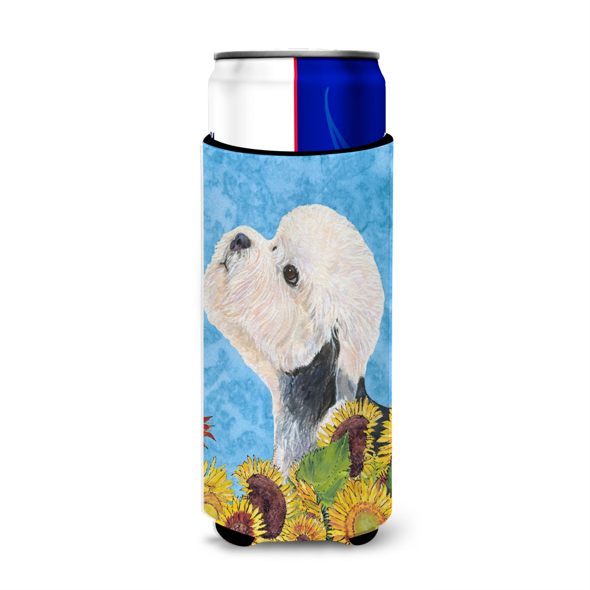 Dandie Dinmont Terrier In Summer Flowers Ultra Beverage Insulators For Slim Cans Ss4136Muk