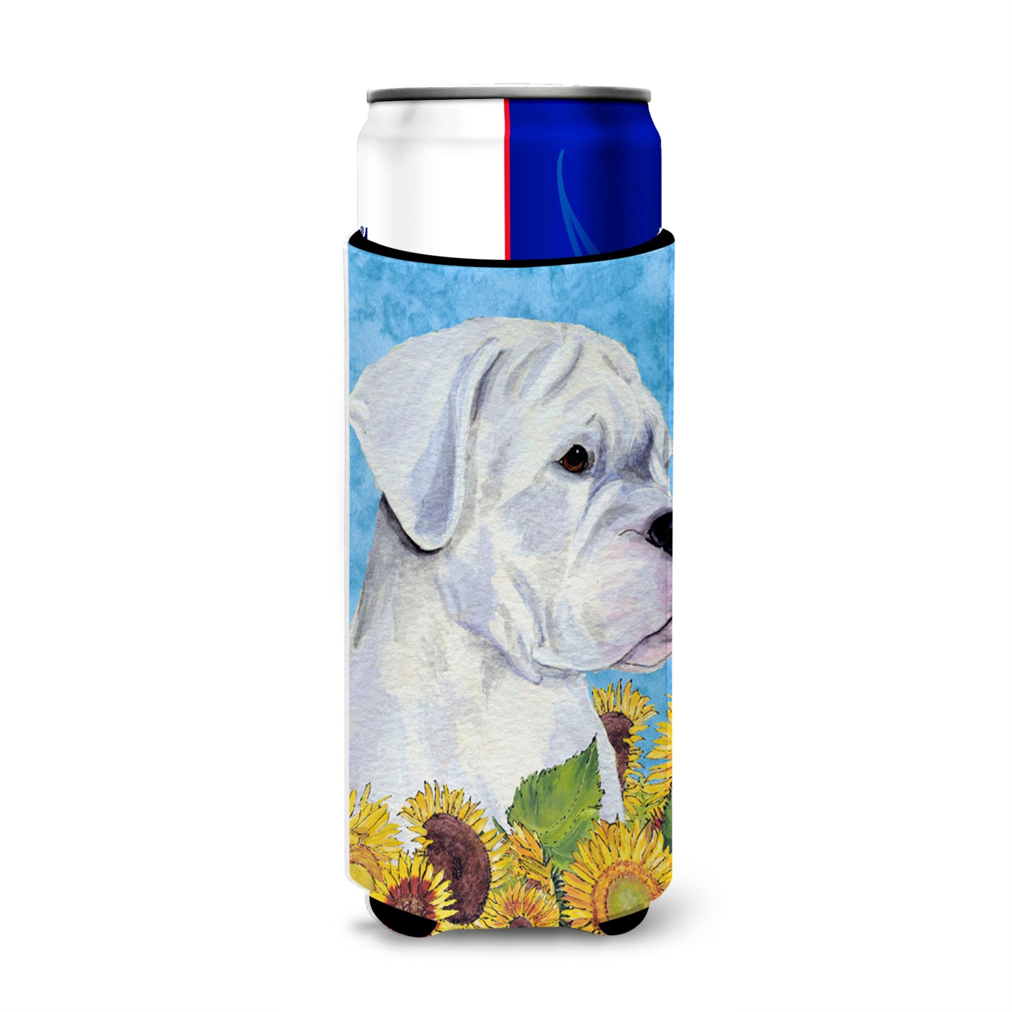 Boxer In Summer Flowers Ultra Beverage Insulators For Slim Cans Ss4142Muk