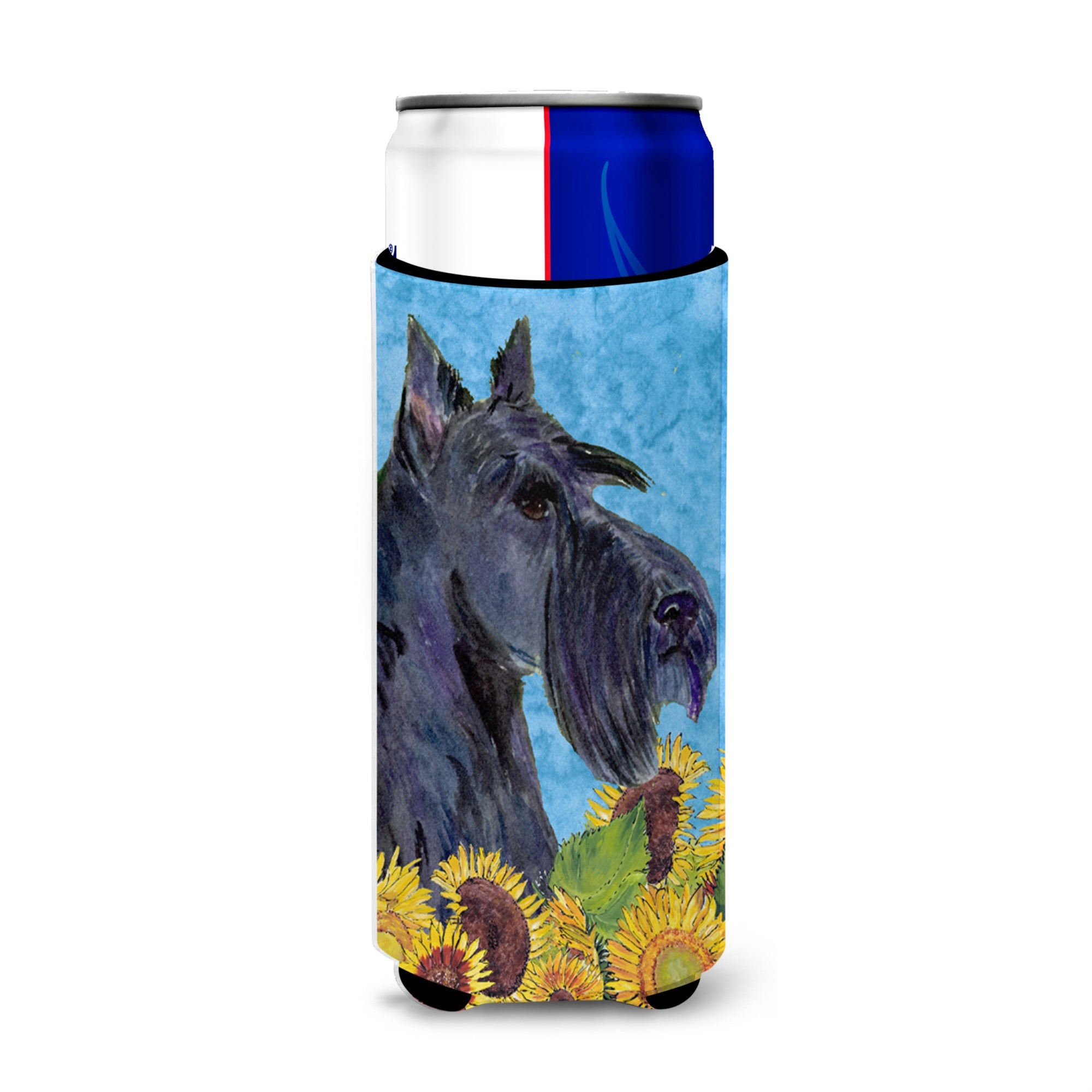 Scottish Terrier In Summer Flowers Ultra Beverage Insulators For Slim Cans Ss4163Muk