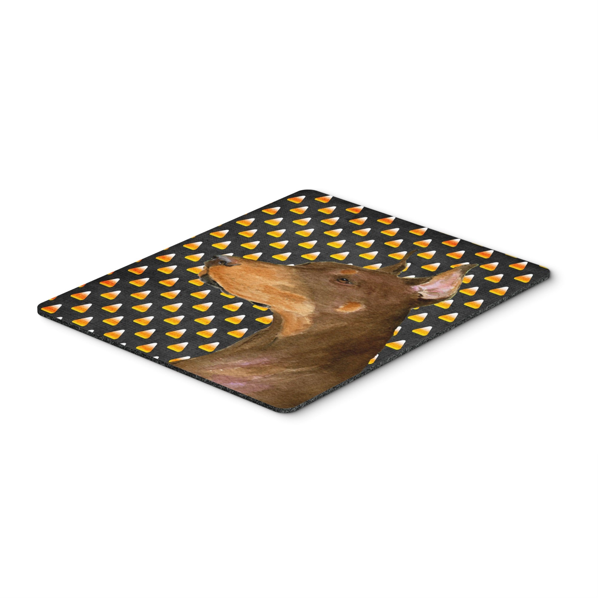 Caroline'S Treasures Mouse/Hot Pad/Trivet, Doberman Candy Corn Halloween Portrait (Ss4261Mp)