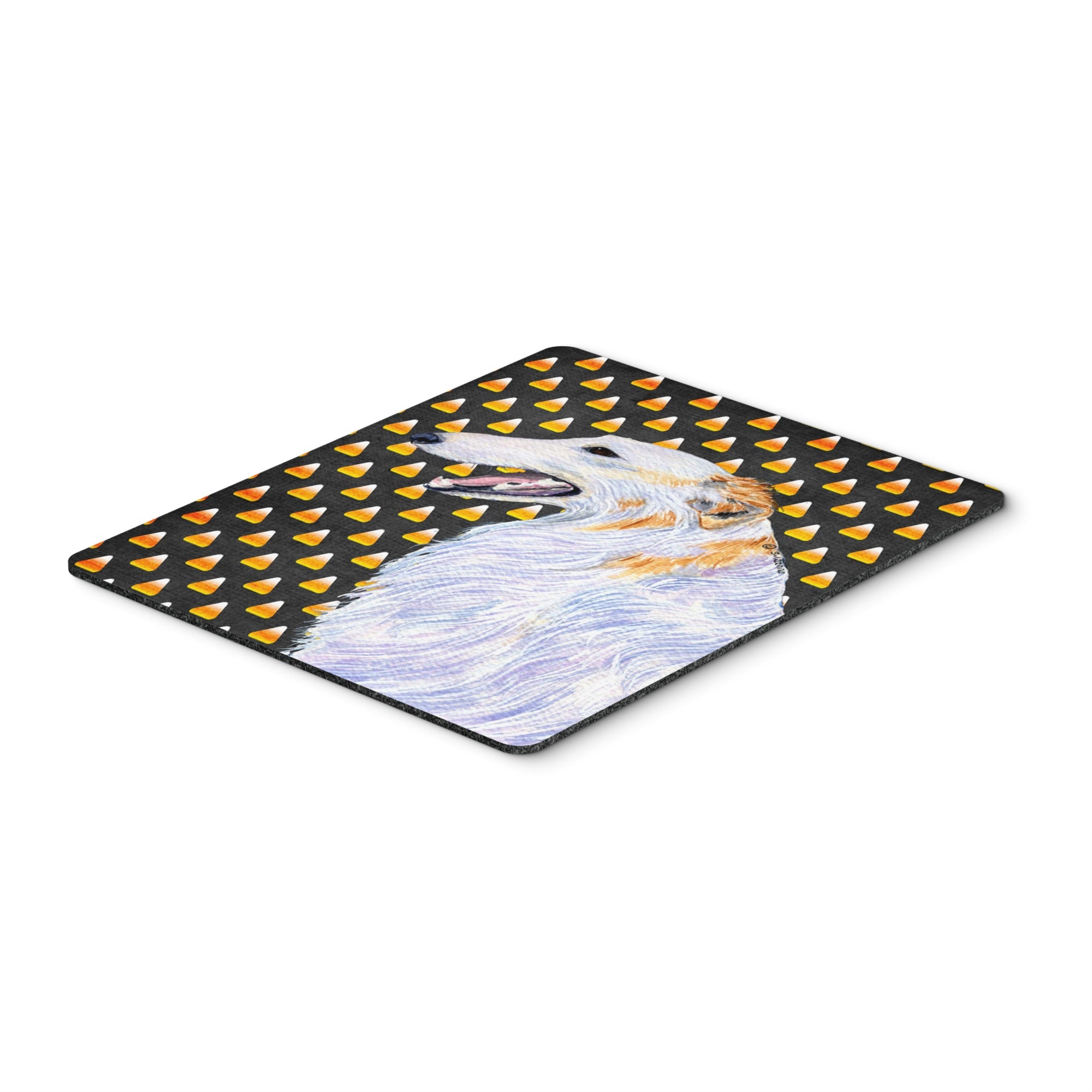Caroline'S Treasures Mouse/Hot Pad/Trivet, Borzoi Candy Corn Halloween Portrait (Ss4268Mp)