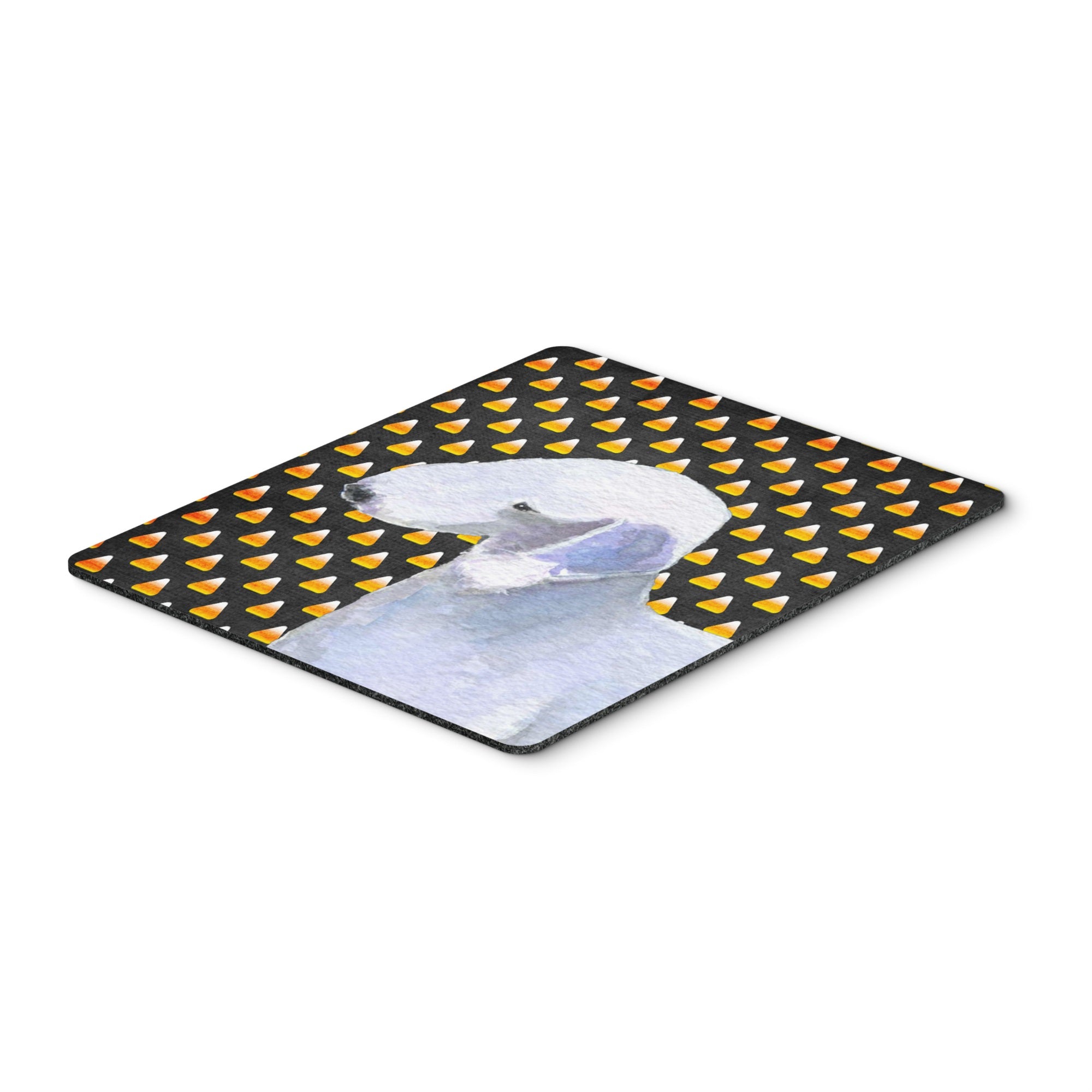 Caroline'S Treasures Mouse/Hot Pad/Trivet, Bedlington Terrier Candy Corn Halloween Portrait (Ss4276Mp)