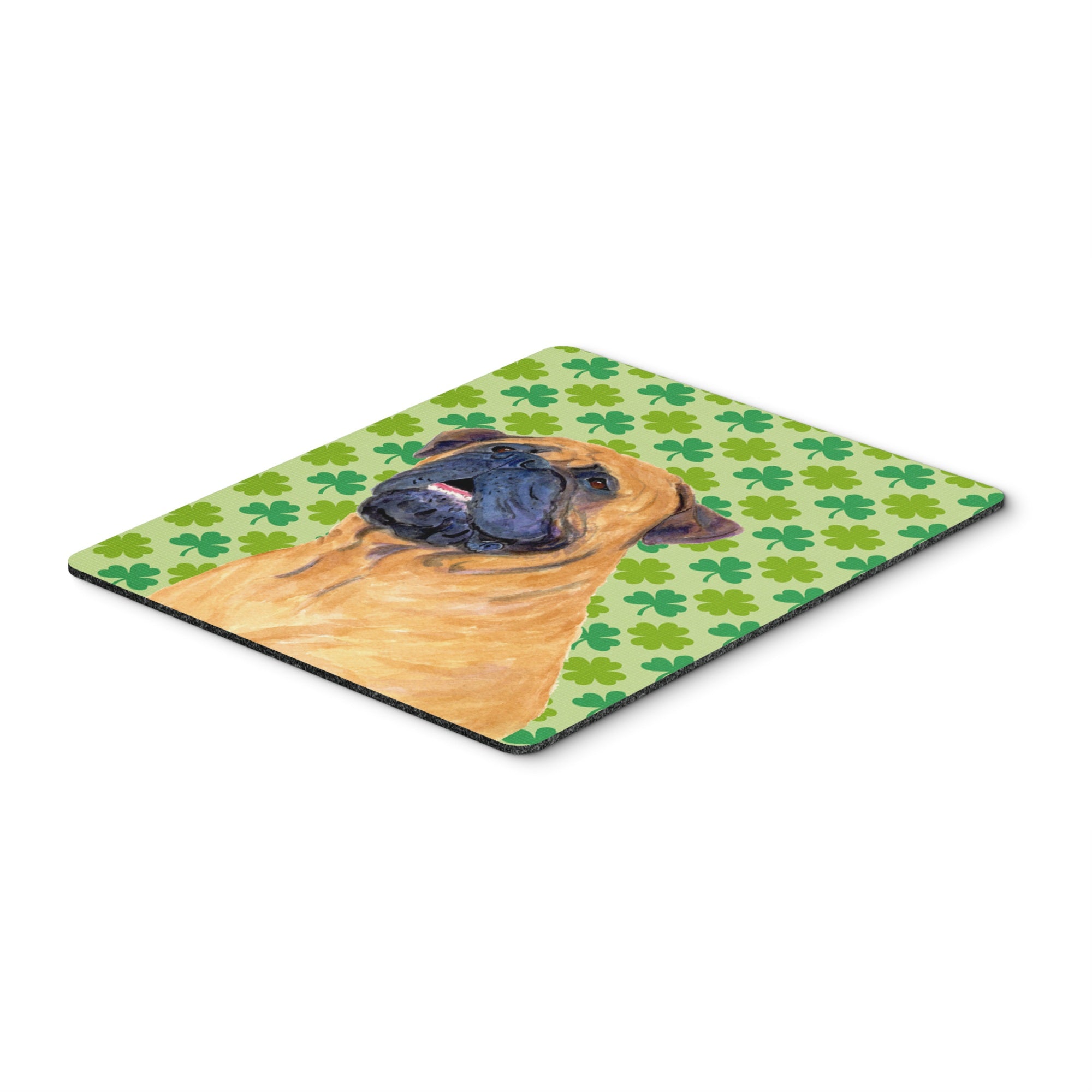Caroline'S Treasures Mouse/Hot Pad/Trivet, Mastiff St. Patrick'S Day Shamrock Portrait (Ss4451Mp)