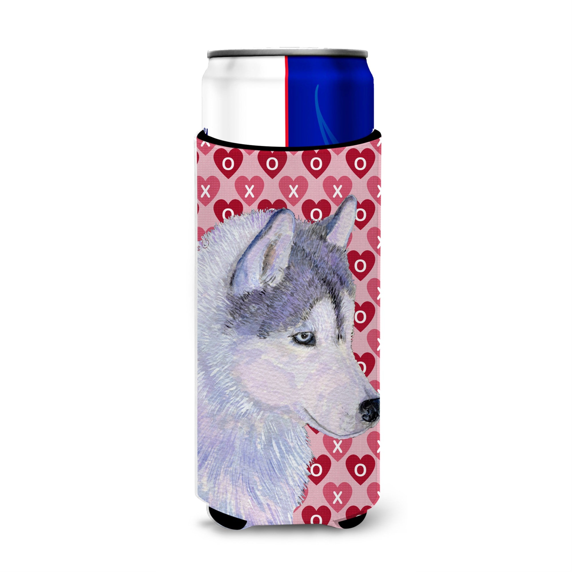 Siberian Husky Hearts Love Valentine'S Day Ultra Beverage Insulators For Slim Cans Ss4464Muk