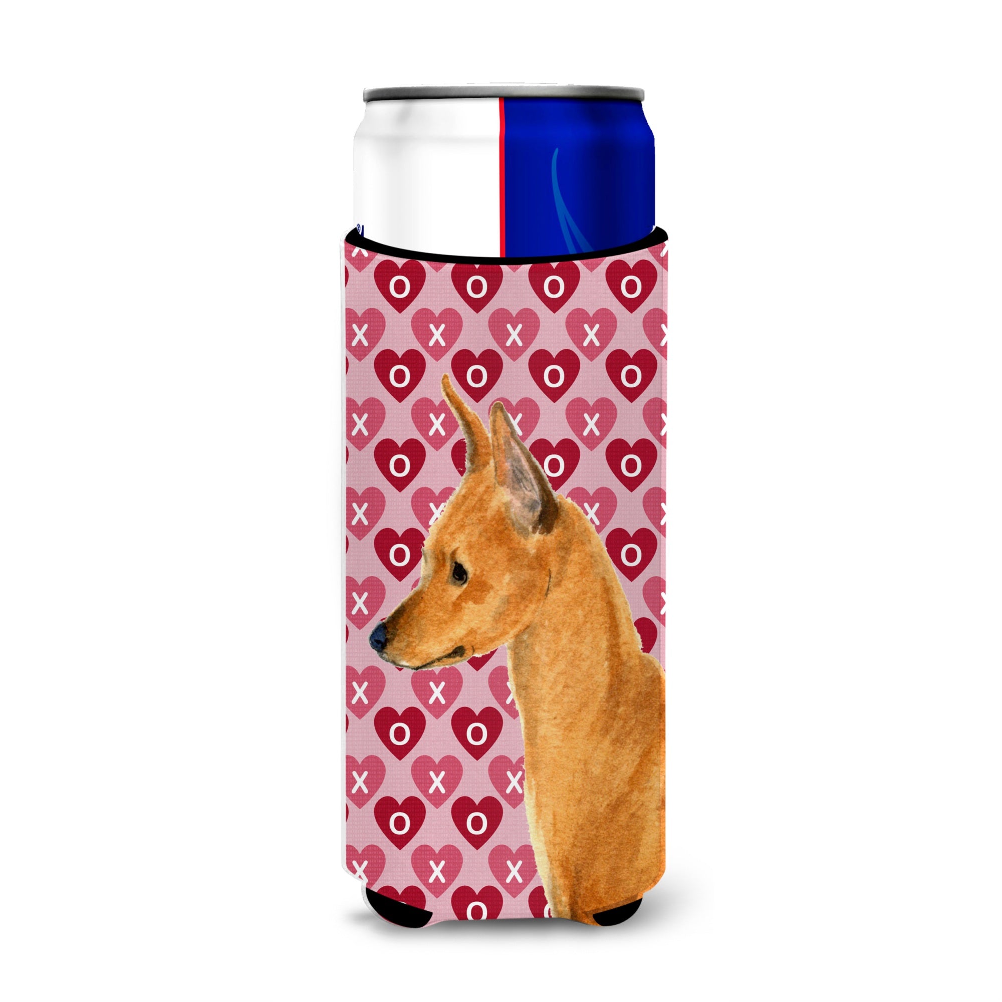 Min Pin Hearts Love And Valentine'S Day Portrait Ultra Beverage Insulators For Slim Cans Ss4466Muk