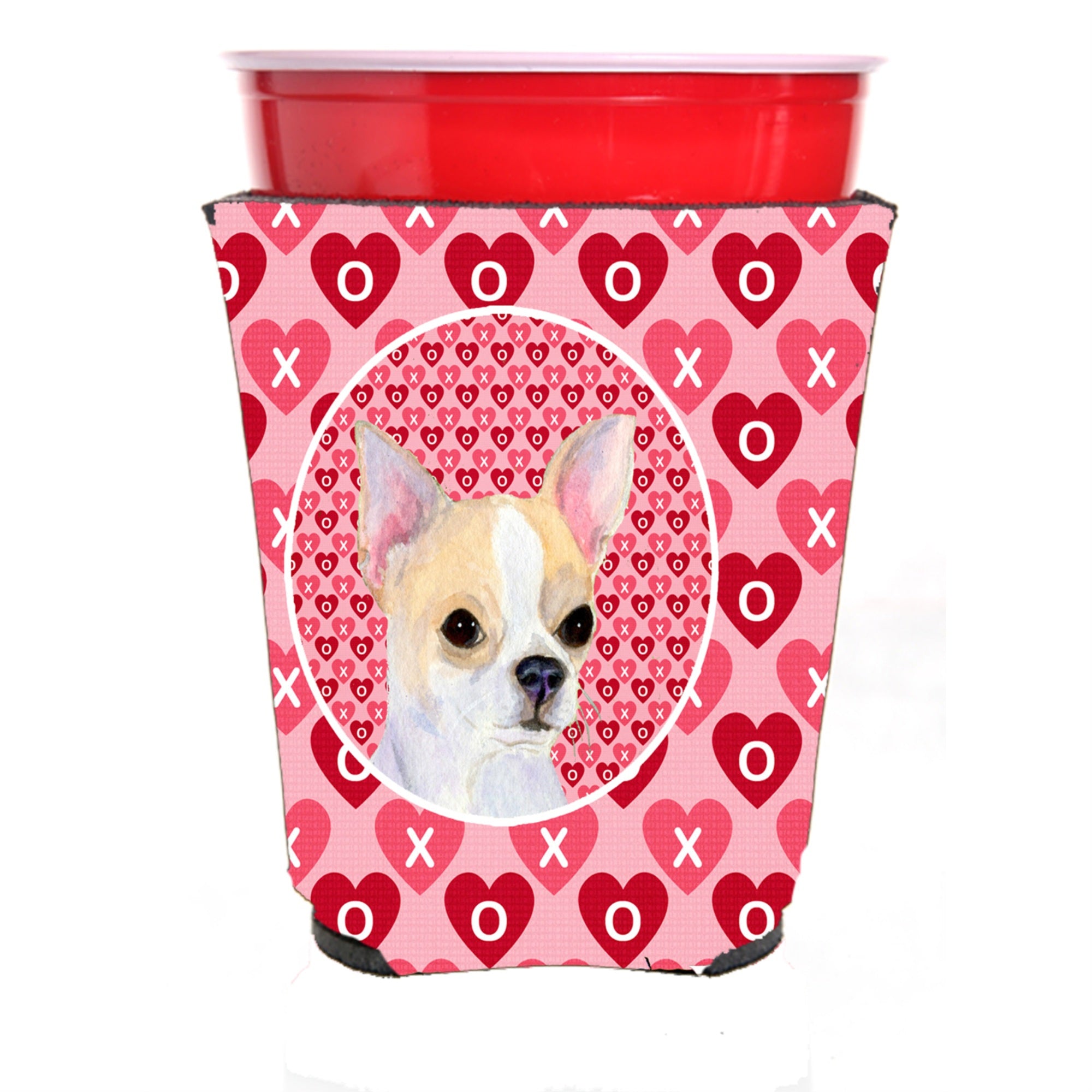 Chihuahua  Red Solo Cup Beverage Insulator Hugger