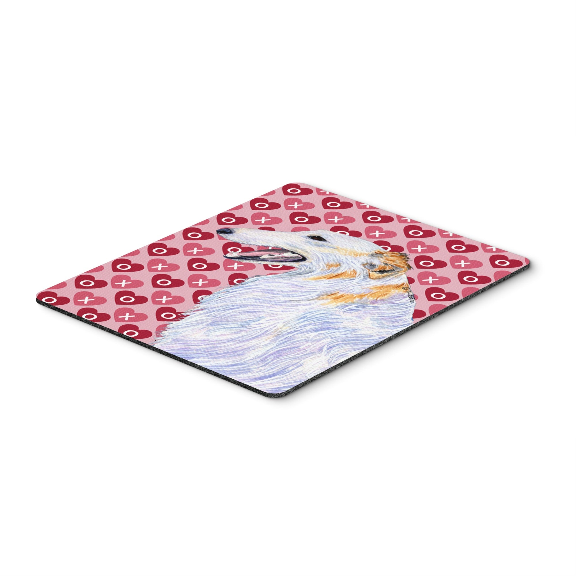 Caroline'S Treasures Mouse/Hot Pad/Trivet, Borzoi Hearts Love & Valentine'S Day Portrait (Ss4475Mp)