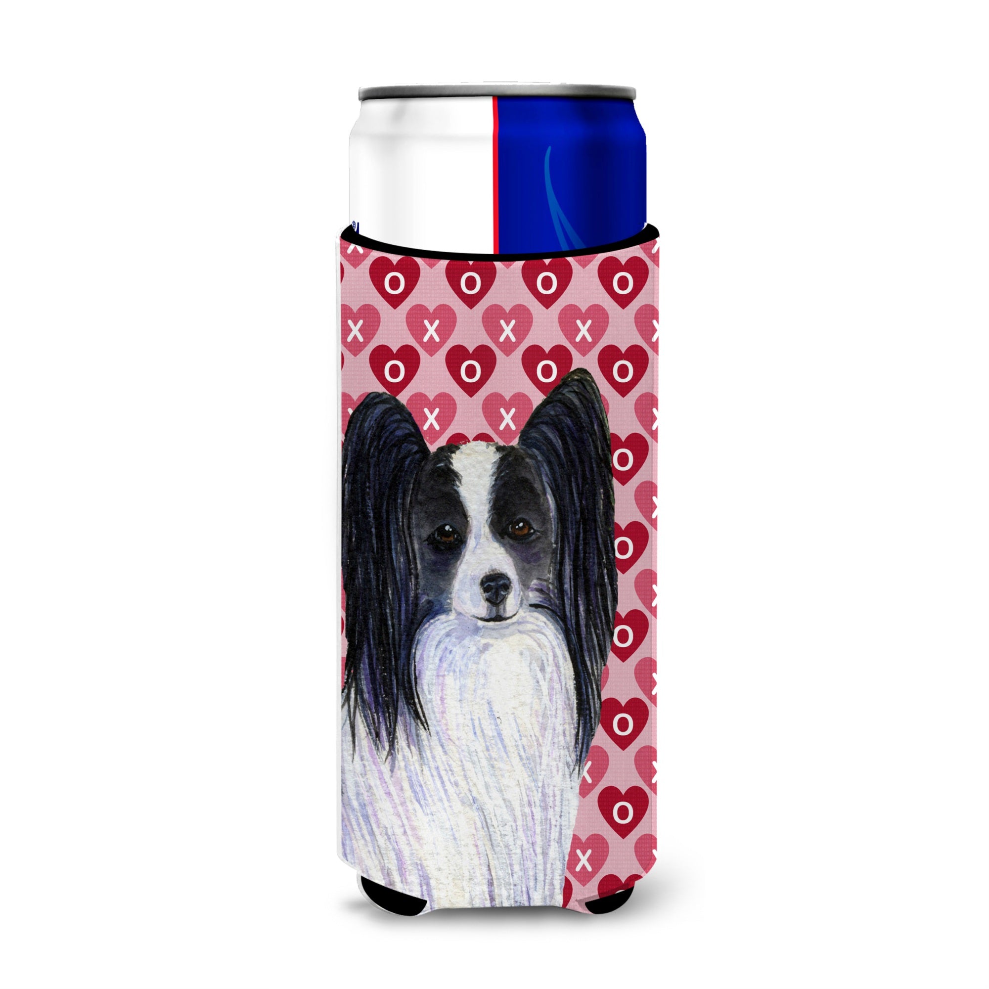 Papillon Hearts Love And Valentine'S Day Portrait Ultra Beverage Insulators For Slim Cans Ss4505Muk